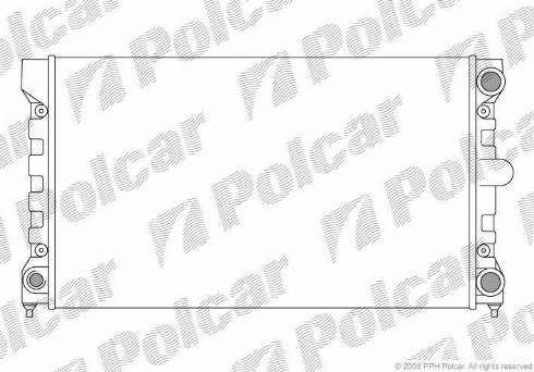 Polcar 954608-4 - Радиатор, охлаждение двигателя autodif.ru