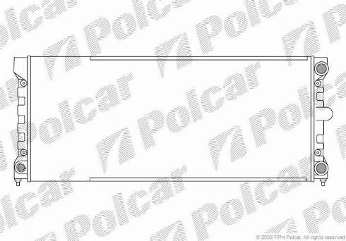 Polcar 954608-3 - Радиатор, охлаждение двигателя autodif.ru