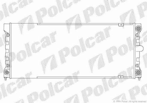 Polcar 954608-2 - Радиатор, охлаждение двигателя autodif.ru