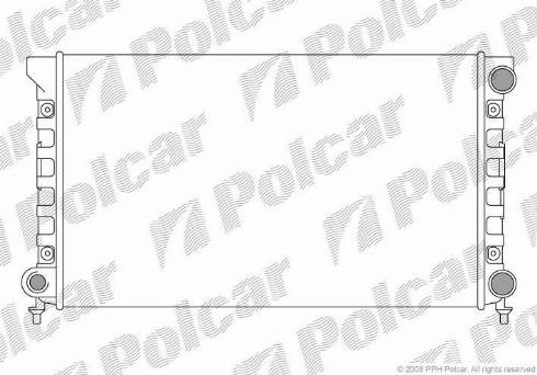 Polcar 954608A4 - Радиатор, охлаждение двигателя autodif.ru