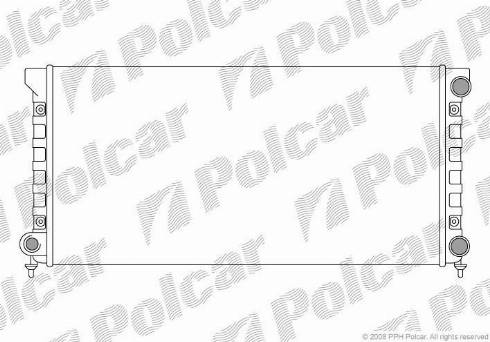 Polcar 954608A3 - Радиатор, охлаждение двигателя autodif.ru