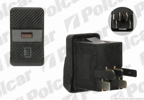 Polcar 9546P-40 - Выключатель, обогреватель заднего стекла autodif.ru
