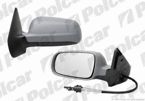 Polcar 95415212 - Зеркальное стекло, наружное зеркало autodif.ru