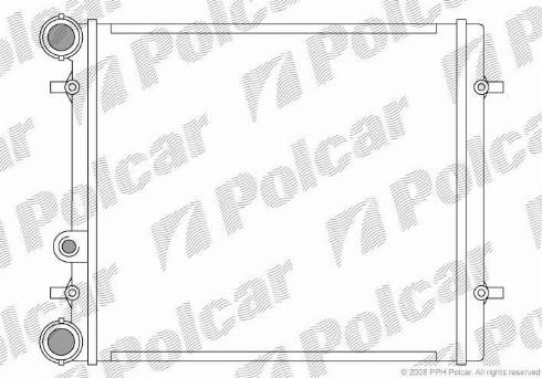Polcar 954108-1 - Радиатор, охлаждение двигателя autodif.ru