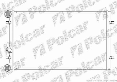 Polcar 954108-2 - Радиатор, охлаждение двигателя autodif.ru