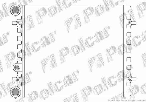 Polcar 954108A1 - Радиатор двигателя VW Bora, Golf IV, Seat Leon, Toledo.. - 1,4/1,6 (-AC) x autodif.ru