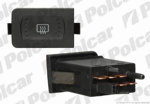 Polcar 9541P-40 - Выключатель, обогреватель заднего стекла autodif.ru
