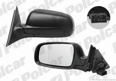 Polcar 9548516M - Покрытие, корпус, внешнее зеркало autodif.ru