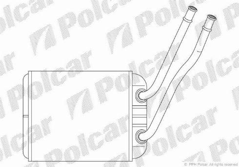 Polcar 9568N81X - Теплообменник, отопление салона autodif.ru