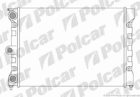 Polcar 953408-1 - Радиатор, охлаждение двигателя autodif.ru