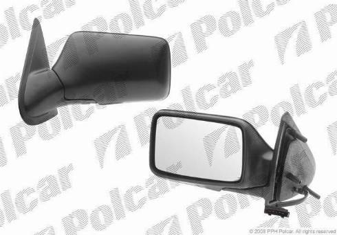 Polcar 9538524M - Зеркальное стекло, наружное зеркало autodif.ru
