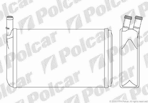 Polcar 9532N81X - Теплообменник, отопление салона autodif.ru