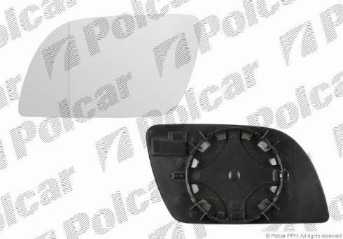 Polcar 9526543M - Зеркальное стекло, наружное зеркало autodif.ru