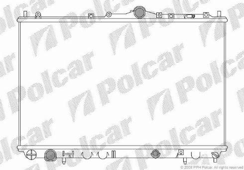 Polcar 904008-5 - Радиатор, охлаждение двигателя autodif.ru
