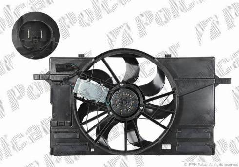 Polcar 905023W1 - Вентилятор, охлаждение двигателя autodif.ru