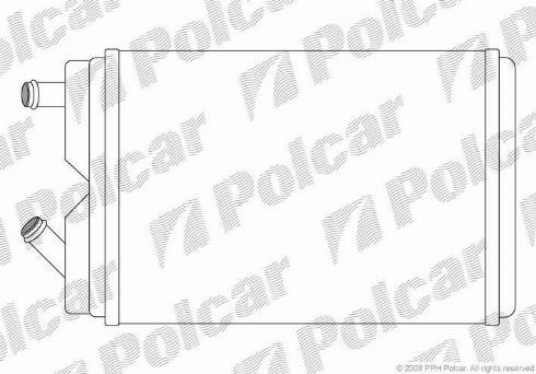 Polcar 9032N8-1 - Теплообменник, отопление салона autodif.ru