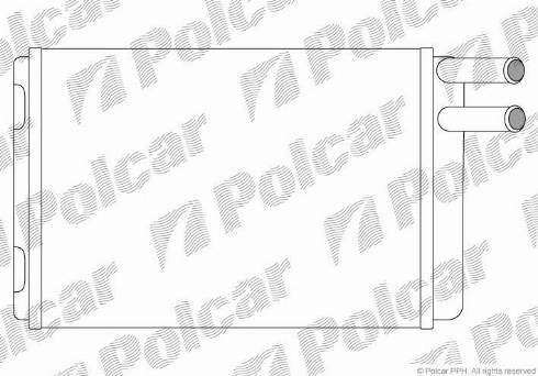 Polcar 9032N8-2 - Теплообменник, отопление салона autodif.ru