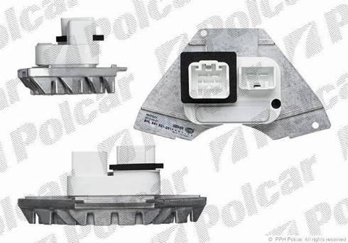 Polcar 9070KST1X - Блок управления, отопление / вентиляция autodif.ru