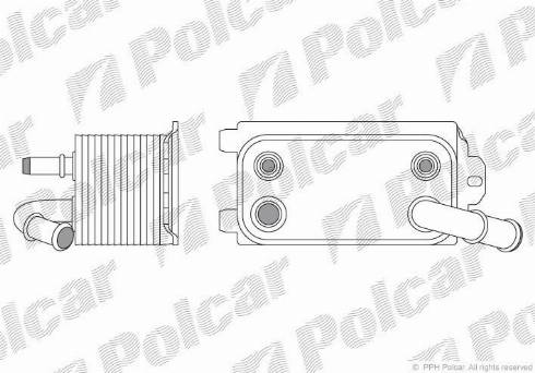 Polcar 9071L81X - Масляный радиатор, двигательное масло autodif.ru