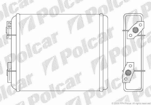 Polcar 4400N8-1 - Теплообменник, отопление салона autodif.ru