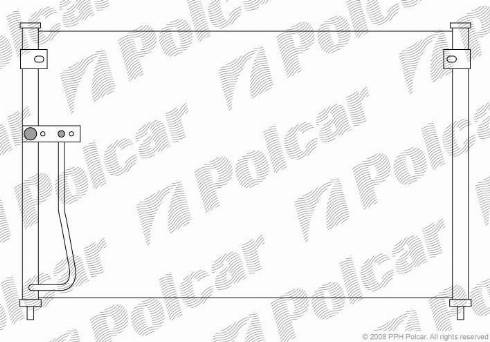 Polcar 4517K8C2 - Конденсатор кондиционера autodif.ru