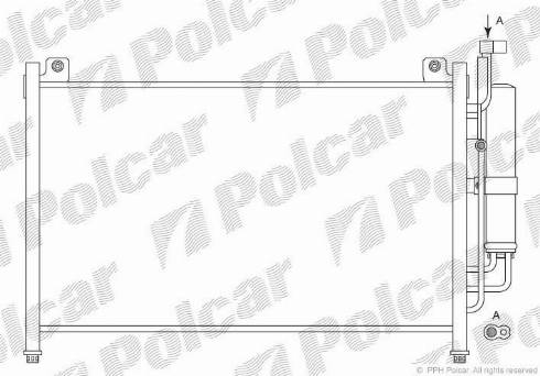 Polcar 4533K82K - Конденсатор кондиционера autodif.ru