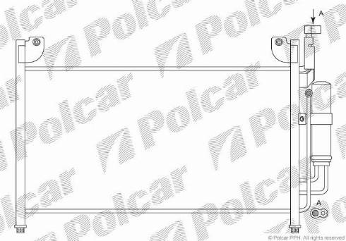 Polcar 4533K8C2 - Конденсатор кондиционера autodif.ru