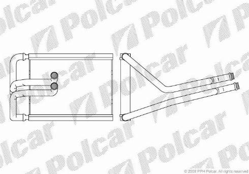 Polcar 4047N81X - Теплообменник, отопление салона autodif.ru