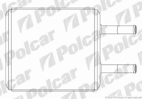 Polcar 4005N8-1 - Теплообменник, отопление салона autodif.ru