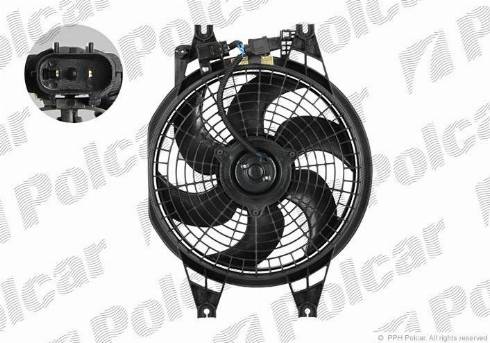 Polcar 417023W2 - Вентилятор, охлаждение двигателя autodif.ru