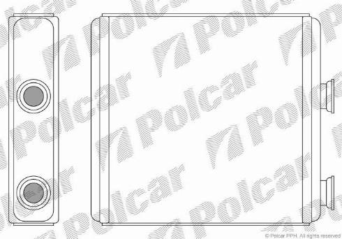 Polcar 5559N8-1 - Теплообменник, отопление салона autodif.ru
