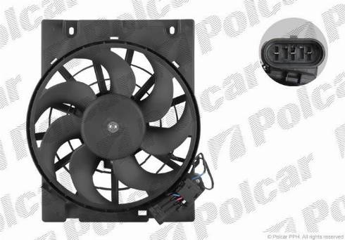 Polcar 550823W1 - Электродвигатель, вентилятор радиатора autodif.ru