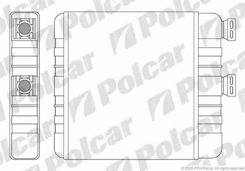 Polcar 5508N8-1 - Теплообменник, отопление салона autodif.ru