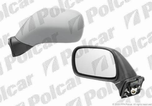 Polcar 5503515M - Зеркальное стекло, наружное зеркало autodif.ru