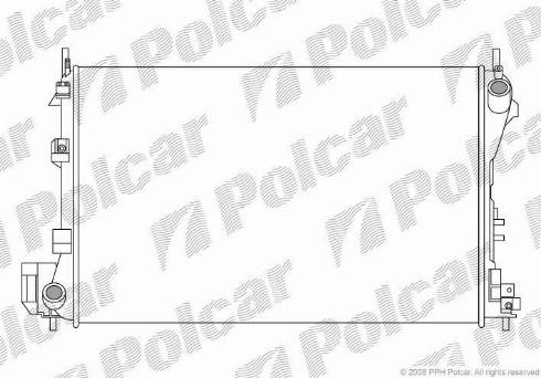 Polcar 551808-2 - Радиатор, охлаждение двигателя autodif.ru