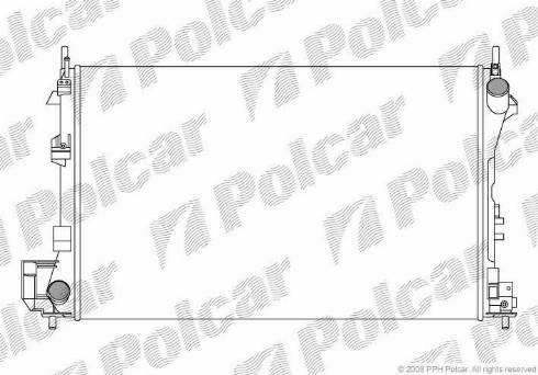 Polcar 551808A2 - Радиатор, охлаждение двигателя autodif.ru