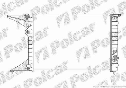Polcar 552708-0 - Радиатор, охлаждение двигателя autodif.ru