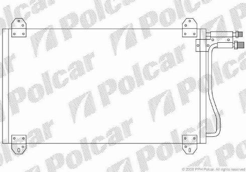 Polcar 5062K81X - Конденсатор кондиционера autodif.ru