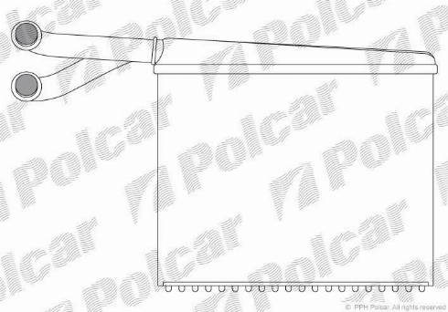 Polcar 5062N8-2 - Теплообменник, отопление салона autodif.ru