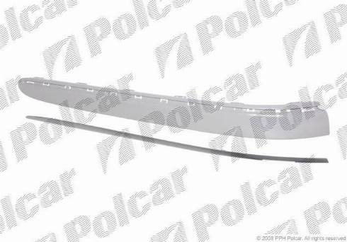 Polcar 501696-6 - MERCEDES E-KLASSE (W211) 03.02 - 06.06 :Накладка заднего бампера правая (под покраску, с хромом) autodif.ru