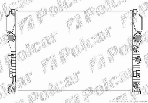 Polcar 501608-2 - Радиатор, охлаждение двигателя autodif.ru