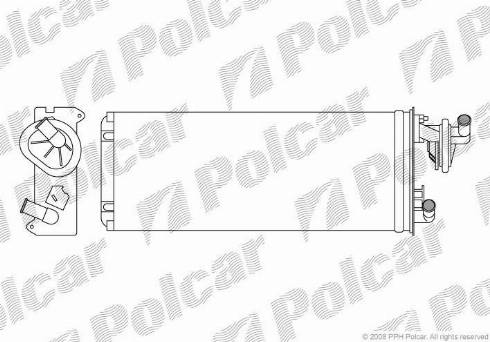 Polcar 5010N8-2 - Теплообменник, отопление салона autodif.ru