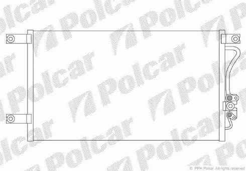 Polcar 5285K8C1 - Конденсатор кондиционера autodif.ru