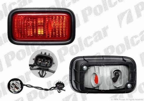 Polcar 5233970E - Задний противотуманный фонарь autodif.ru