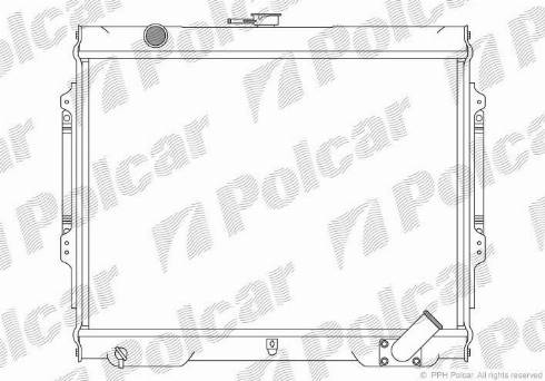 Polcar 527308-6 - Радиатор, охлаждение двигателя autodif.ru