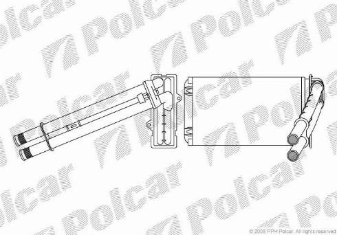 Polcar 5745N8-4 - Теплообменник, отопление салона autodif.ru