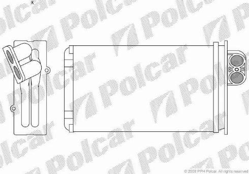Polcar 5745N8-1 - Теплообменник, отопление салона autodif.ru