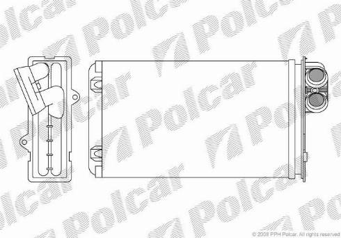 Polcar 5745N8-3 - Теплообменник, отопление салона autodif.ru