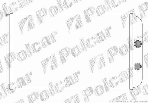 Polcar 5702N8-2 - Теплообменник, отопление салона autodif.ru