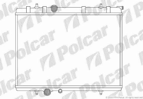 Polcar 571008-8 - Радиатор, охлаждение двигателя autodif.ru